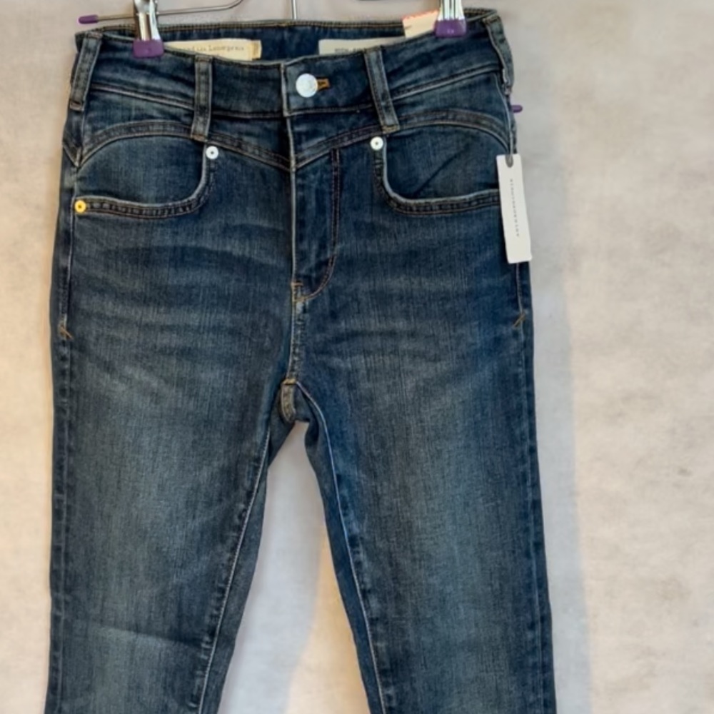 ANTHROPOLOGIE PILCRO IRIS High Rise Skinny JEANS size 27 - Picture 11 of 13